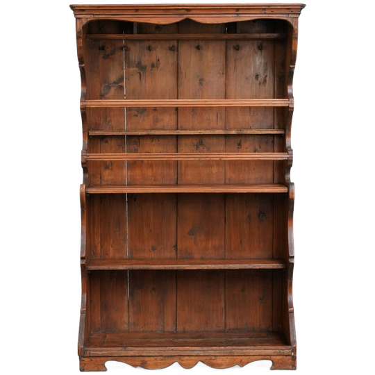 Unieke Uit Eind 18e/ Begin 19e Eeuwse Boeken/ Buffet/ Legkast Met Een Prachtig Doorleefd Patina 1