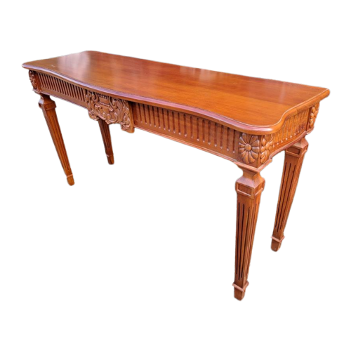 Klassieke Mahonie Houten Sidetable, Wandtafel, Console