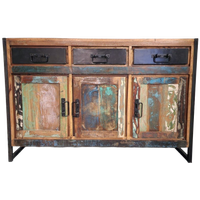 Industriële Reclaimed Houten Kast