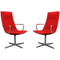 Set Of 2 “catifa 70” Swivel Lounge Chairs By Arper, Italy
