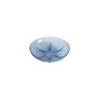 Blue Glass Papyrus Bowl By Verlys Verrerie, 1930S thumbnail 1