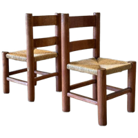 Set/2 Antieke Art Deco “charles Dudouyt” Stoelen