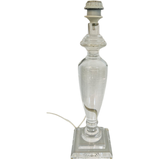 Lucite Vintage Transparante Plexiglas Lamp 1
