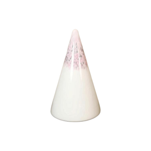 Vintage Glazen Kegel / Piramide Tafellamp