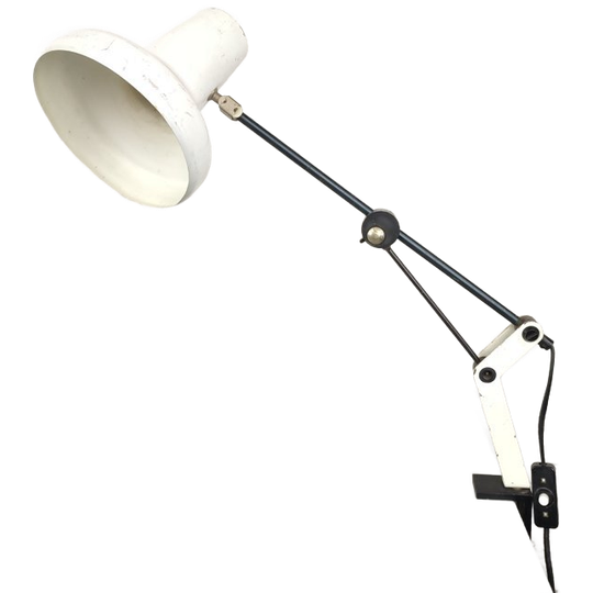 Vintage Zwart-witte Scharnierlamp 1