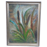 Origineel Olieverfschilderij Groen Schilderij.