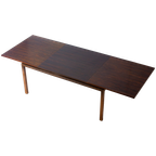 Mid-century Palissander Minimalistische Uittrekbare Eettafel Van Alfred Hendrickx, 1960 thumbnail 1