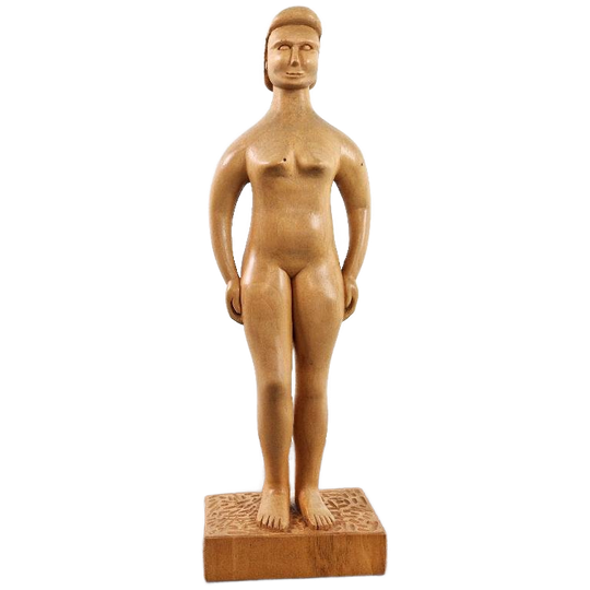 Houten Sculptuur Vrouw, 1992 1