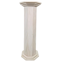 Vintage Art Deco Carrara Marmer Zuil Side Table ’60 Italy