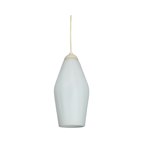 Vintage Witte Opaline Hanglamp