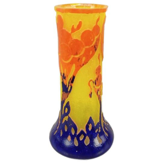 Art Nouveau Vaasje - Le Verre Français (schneider) Ca. 1920 1