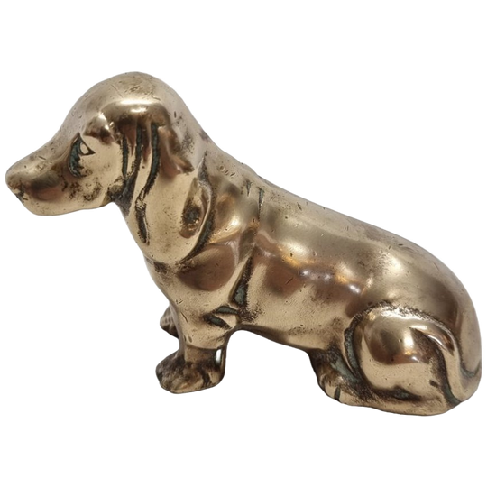 Vintage Messing Basset Hond 1