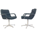 2 Vintage Artifort Geoffrey Harcourt Bureau Stoelen Ploegsto thumbnail 1