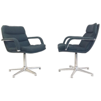 2 Vintage Artifort Geoffrey Harcourt Bureau Stoelen Ploegsto