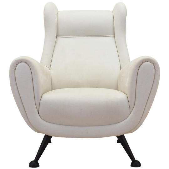 White Armchair, Italian Design, 1980s, Production: Italy 1