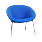Vintage Blauwe Walter Knoll Duits Design Lounge Fauteuil Model 369 Met Een Nieuwe Zitting thumbnail 1