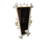 Retro Trapezium Spiegel In Metalen Omlijsting thumbnail 1