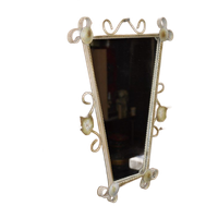 Retro Trapezium Spiegel In Metalen Omlijsting