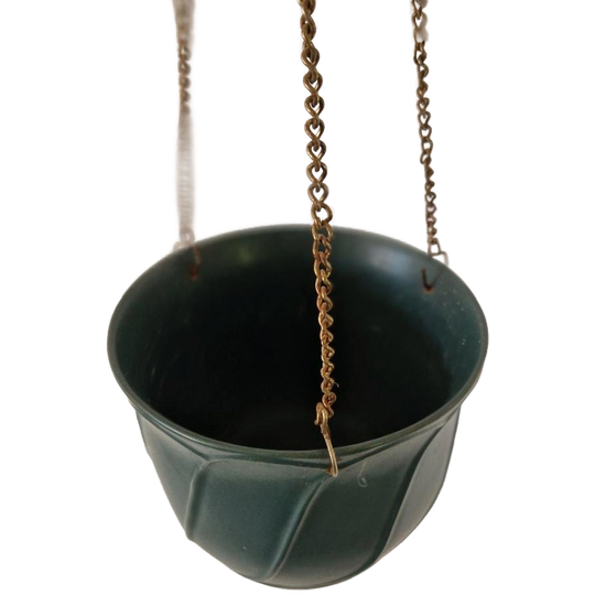 Vintage Hangpot Jaren 80 Retro Pot Bloempot Groene Bloempot 1
