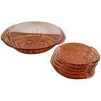 Art Deco Set Perslgazen Schaal En Schaaltjes thumbnail 1