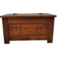Vintage Houten Dekenkist Speelgoedkist Kist, Salontafel 904
