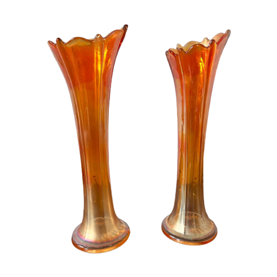 Carnival Glass Vazen, Jaren 30 Vazen. Glas 1