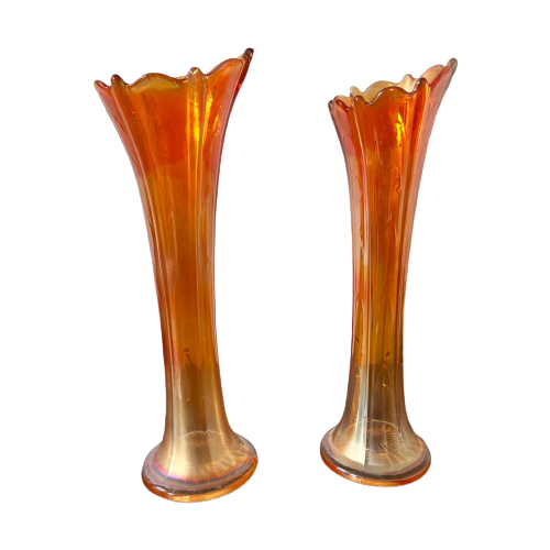 Carnival Glass Vazen, Jaren 30 Vazen. Glas