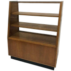 Antieke Winkel Vitrine Toonbank Met Schuifdeuren, Jaren 50 thumbnail 1