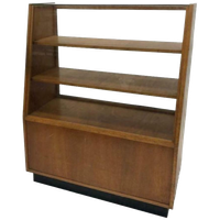 Antieke Winkel Vitrine Toonbank Met Schuifdeuren, Jaren 50