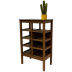 Art Deco Wandkast Vakkenkast Jaren 30 Eiken Open Kast thumbnail 1