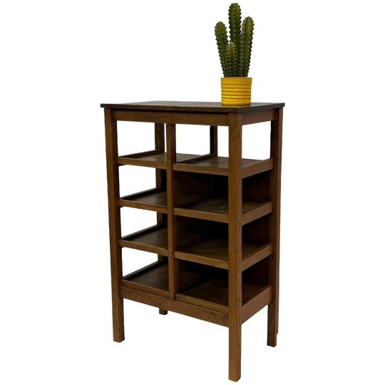 Art Deco Wandkast Vakkenkast Jaren 30 Eiken Open Kast 1