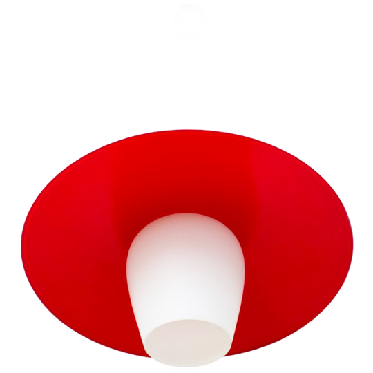 Vintage 60’s Philips Hanglamp Rood 1