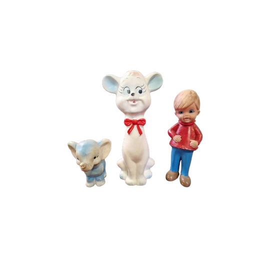 Antieke Piep Beestjes Bad Figuren 1