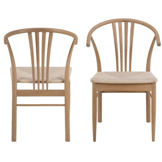 Urbino Eetkamerstoel - Set Van 2 - Naturel Eikenhout 1