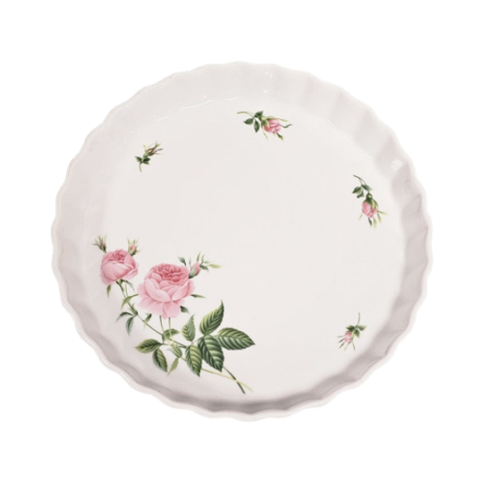 Vintage Bakvorm Quichevorm Vlaaivorm Christineholm Roze Rozen 1