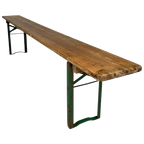 Klapbank, Bank Inklapbaar Voor Terras, 220 Cm Lang, Jaren 60 thumbnail 1