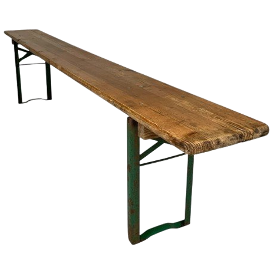 Klapbank, Bank Inklapbaar Voor Terras, 220 Cm Lang, Jaren 60 1