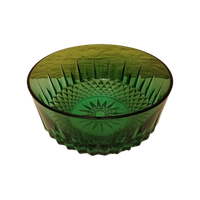 Vintage Emerald Groen Arcoroc Glazen Kom