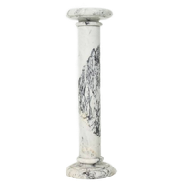 Vintage Carrara Marmeren Zuil Italiaans Design Jaren 70