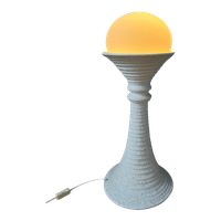 Witte Keramische Mid Century Space Age Vloerlamp Van Doria Leuchten