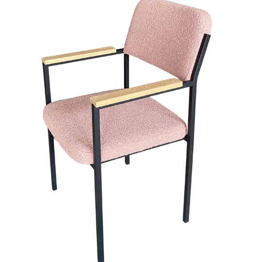 NOGA Design Eetkamerstoel Levi Roze/zwart 1