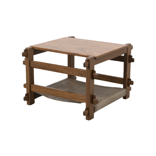 Brutalistische Salontafel Met Lectuurbak 67874 1