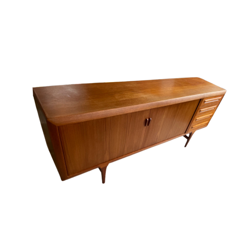 Vintage Fa33 Teak Sideboard By Ib Kofod-Larsen For Faarup Møbelfabrik