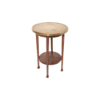 Mid-century Side Table With Brass Top, 1960’s thumbnail 1