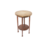Mid-century Side Table With Brass Top, 1960’s