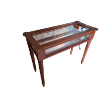 Klassieke Vitrinetafel Bijzettafel, Sidetable Afm. 100x45cm