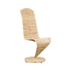 Vintage Mid-century Italiaans Design Banana Leaf S-chair Fauteuil Van Marzio Cecchi Voor Studio M thumbnail 1