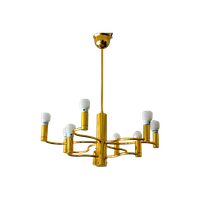 Set Of Two Brass Chandeliers