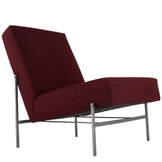 Vintage Fauteuil 'velp' Stoel Herstoffeerd 1