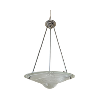 Lamp Art Deco Jaren 30 Modernistisch Matglazen Schaal Frans